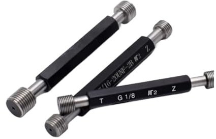 DAISHUJIE Gewindeprüfer Stahl Mercury Gage ST UNC UNF Maschinengewinde-Messdorn Großhandel ST 2-56 4-40 6-32 1/4-20 3/8-16(ST UNC2-56)