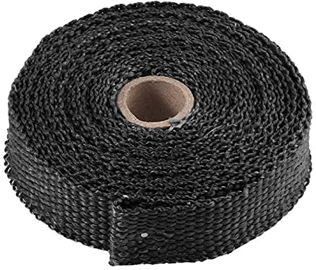 Bande Thermique Echappement Protection thermique à bande avec attaches en acier inoxydable rouleau en fibre de verre bouclier de chaleur moto échappement de bande thermique thermique tobeher chaleur R