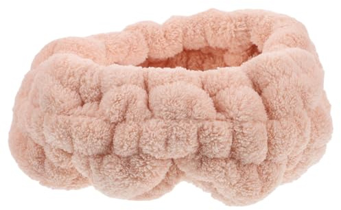 VALICLUD Stirnband Weich Für Damen Haarband Zum Gesichtswaschen Make-up Pflege Elastisch Breit Dehnbar Leicht Zu Reinigen Accessoire Trendige Frau Zartes Haarband Pelziges Korallenfleece