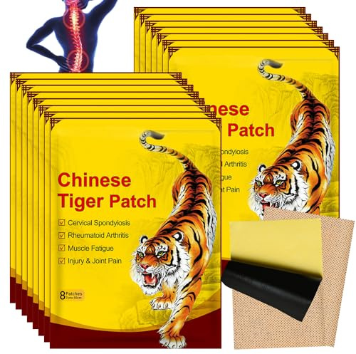 LYPPUL 120 Stück Schmerzlinderung Patch, Chinesische Ferninfrarot Pflaste, Nacken Rückenschmerzen Relief Patch, Schmerzlinderung Pflaster für Knie Rücken Schulterschmerzen für Eltern,Arbeiter,Ältere