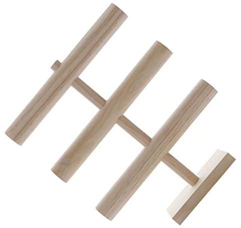 Garneck Dreistufiger Schmuckständer Holz Praktischer Armbandhalter für Uhren Haarklammern und Schmuck Elegantes Design für Zuhause Schmuckgeschäfte und Ausstellungen