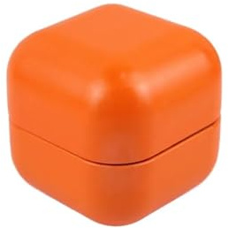 NihaoWXM Metal Tins with Lids 12/24pcs Candy Tins Tea Can Jars Container Empty With Lids Jewelry Holder Biscuits Organizer Coin Storage Case DIY Making Kit(Orange,24pcs)