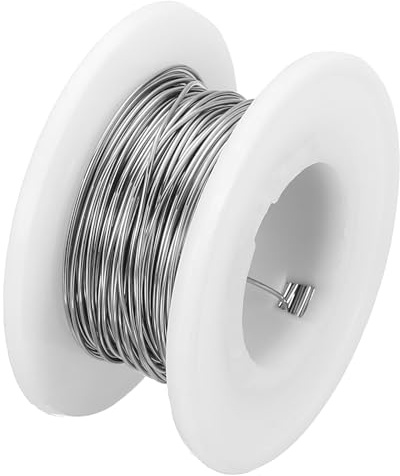QUARKZMAN Alambre Resistivo De Calentamiento De 33 Pies Alambre De Nicrom 0.51mm Calibre 24 Alambre Para Enrollar Elemento De Calentamiento Resistivo