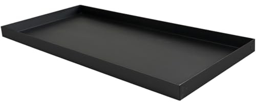Anzuchtschale, Abtropfschale für Drinnen und Draußen, Edelstahl, Zum Schutz von Böden, Unter Futternäpfen für Haustiere, Ölauffangwanne für Unter Dem Auto(101 * 20 * 2.5cm/40 * 7.9 * 0.9in)