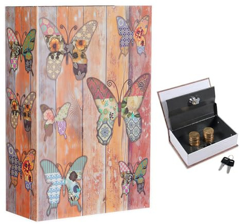 Buchsafe Tresor, Buchsafe mit Schlüssel, 18 x 11,5 x 5,5 cm Umleitungsbuch Versteckter Safe, Wörterbuch Buch Safe, Geschenk für Freunde Für Schlüssel Geld, Dokumente, Bargeld, Schmuck, Schmucketui