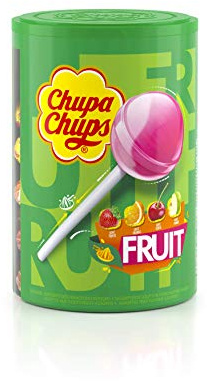 Chupa Chups Tubo de 100 Sucettes Fruit (1,2 kg)