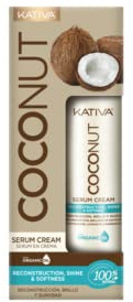 Kativa Coconut Serum en Crema 200 ml |Reconstrucción, Brillo e Hidratación | Cabello muy Dañado, Sensibilizado, Seco | Serum Pelo | Aceite de Coco Orgánico