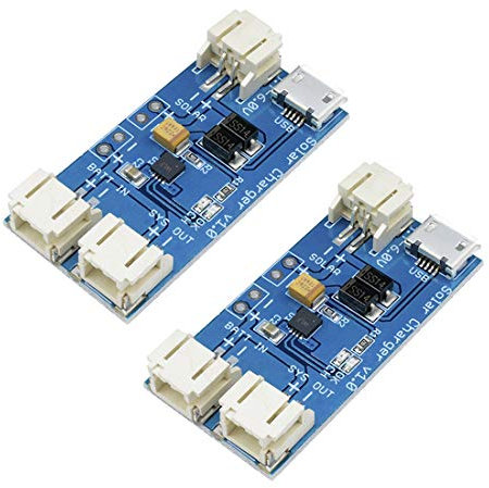 Hailege 2pcs CN3065 Mini Solar Lipo Charger Board Lithium Battery Charge Chip Micro USB DIY Outdoor Application Kit Charging Board Module
