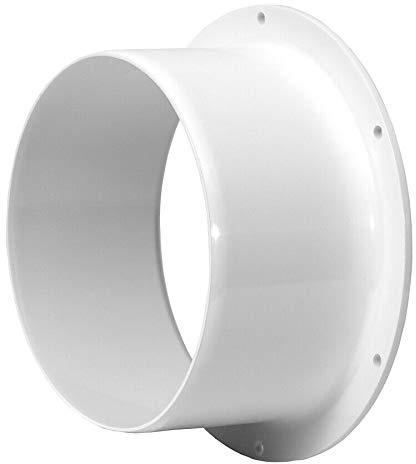 Armar Trading LTD 100mm Ventilation Duct Flange / Ducting Hose Connector / Tube Pipe Adaptor, White
