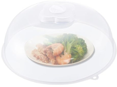 DOITOOL Abdeckhaube Mikrowelle 22 cm Lebensmittelabdeckung, mit Dampföffnungen, Mikrowellen-Abdeckhaube für Küche Mikrowellenhaube