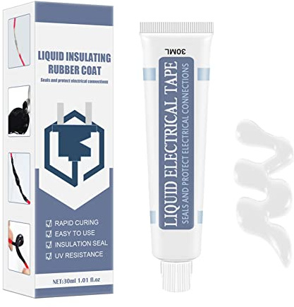 Facynde 30ML flüssiges Isolierband, wasserdichtes und hochtemperaturbeständiges Dichtmittel Elektrisches Dichtmittel, schnell härtendes flüssiges Isolierband