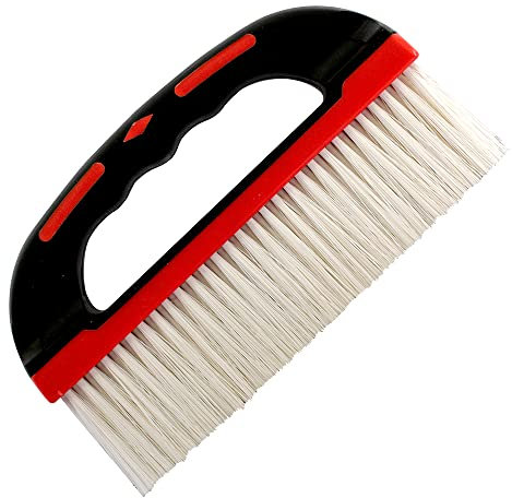 DEKTON DT95899 Wallpaper Brush,RED,9Strong Handle,Soft Grip,Ideal for Smoothing Out Creases & Bubbles in Wallpaper, Red/Black