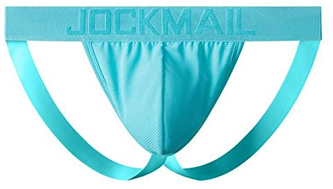 Jockstrap pour homme - Sous-vêtements de sport confortables pour homme, bleu clair, M
