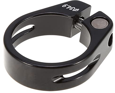 AYNEFY Aluminiumlegierung Sattelstütze Klemme 34,9 mm Schwarz Mountainbike Zubehör für 30,4/30,8/31,6 mm Sattelstütze