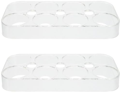 2 Stück Eierbox, Eierbehälter, KühlSchrank Eier Behälter, Eieraufbewahrungsboxen, Eier Transportbox Kunststoff für Kühlschrank, Küche,8 Eier