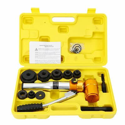 Juego de sacabocados hidráulicos de 15T Cilindro perforador de chapa de metal Bomba hidráulica Conjunto hidráulico en caja Juego de 16 mm - 101 mm Perforadora hidráulica Perforadora perforadora hidr