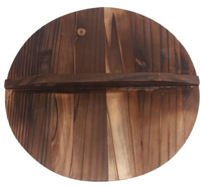 MILISTEN 1Stk Topf deckel aus Holz küchenbeil holzdeckel Spleißtopfabdeckung Wok-Abdeckung aus Holz Stall pfannenwender Haushaltsgeschirr schützende Topfabdeckung hölzern