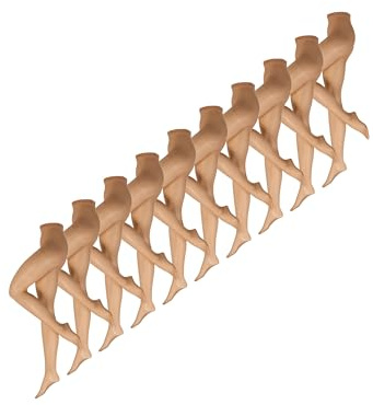 NUR DIE Damen Feinstrumpfhose 10-Pack Seidenfein 15 DEN Stumpfhose tights Nylonstrumpfhose