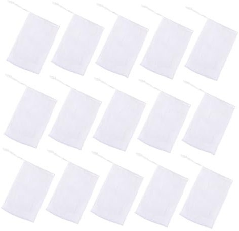 FRCOLOR 100stücke Seifenbeutel Netz Für Reinigung Doppeltes Schaumnetz Für Gesichtspflege - Schnelltrocknend Geeignet Für Handgemachte Seifen Und Duschgel Weiß
