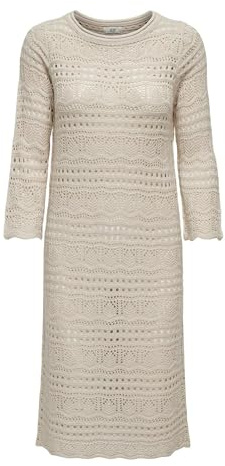 JDY Jdysun Lay 3/4 Boat Neck Dress Knt Noos Vestido de Punto Mujer (Pack de 1)