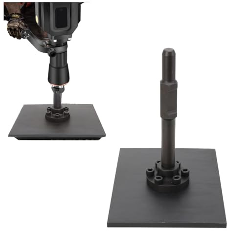 QWEXOB Verdichter Anti Schock Hex Spline Stampferplatte Tampingwelle Shaft Platte Tamper Packer Beton Landschaftsbauer Bauherr Grundlegung Werkzeuge für Demolition Jackhammer Breaker 260 * 220mm