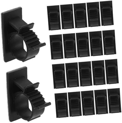 Zerodeko 50pcs Pipe Clamps Hose Clamp Kit Self Adhesive Cable Clips for Shower Hose Retainer DIY Assortment Kit