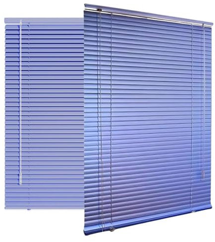 Generico Tende Veneziana Lamelle da 25mm Veneziane di Alluminio per Interno Finestre Ufficio Camera Tende Veneziana da Senza Forare Privacy Oscurante Impermeabile(Light Purple)