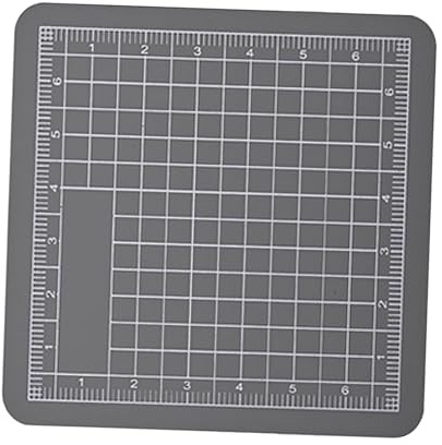 F Fityle Masking Tape Cutting Pad, Double Side Reusable Hobby Tool Cutting Board for Stencil Sewing, Scrapbooking, gray