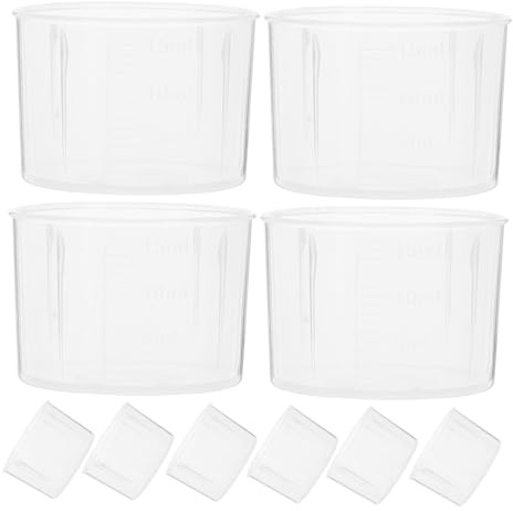 VALICLUD Vasos Medidores Transparentes De 15 Ml De Pp, Graduación Precisa, Resistentes y Ligeros, Para Laboratorio y Dosificación De Medicamentos, Paquete De 10 Unidades