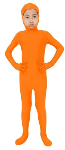 HKFGHMG Unisex Kids' Open Face Unitard Full Body Costume Bodysuit for Children Stretch Breathable Suit for DIY Party Outfit Halloween Cosplay Fancy Dress for Boys Girls UK