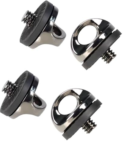 4 Stück 1/4 Zoll Kamera Befestigungsschraube,Adapter-Schrauben Set,l Adapter,Kameraadapter,Stativgewinde Befestigung,Kameraplatte öse,Schraubhalterung,Schraubadapter,für Kameragurt D-Ring