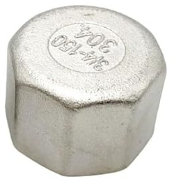 Bouchon Hexagonal intérieur en soie en acier inoxydable 304, raccords de bouchon de tuyau, filetage femelle 1/8 1/4 1/2 3/4, adaptateur de connecteur d'écrou de chapeau 1 pièce(1/4)