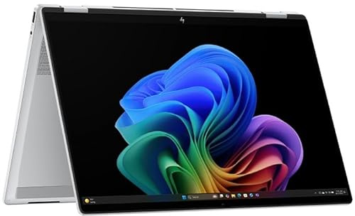 HP OmniBook X Flip 16-as0001nl, Laptop 2 in 1 Convertibile, Intel Core Ultra 7 256V, 16GB RAM, SSD 1TB, 16 2K Touch 1920x1200, Intel Arc Graphics, Windows 11 Home, Argento (Ricondizionato)