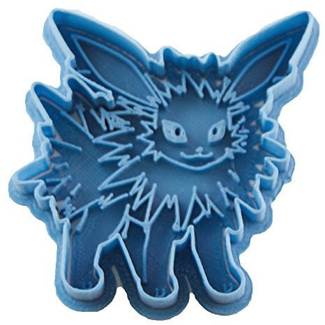 Cuticuter Jolteon Pokémon Keksausstecher, Kunststoff, Blau, 8 x 7 x 1,5 cm