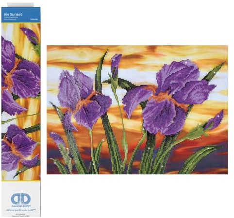 Diamond Dotz DD9-016 Veilchen, ca. 52 x 37 cm gro?, Diamond Painting, Malen mit Diamanten, funkelndes Bild zum Selbstgestalten, f?r Kinder und Erwachsene