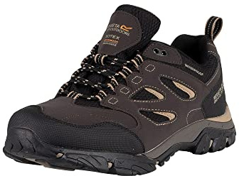 Regatta Mens Holcombe IEP Low Hiking Boots (10 UK) (Peat/Gold Fawn)