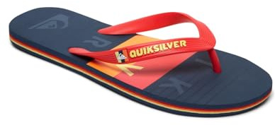 Quiksilver Homme Molokai Chaussures de Plage & Piscine, Multicolore (Red/Blue/Red Xrbr), 44 EU