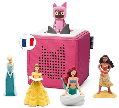 tonies Coffret Au Royaume des Princesses Rose avec 4 Figurines Histoire et 1 Figurine Créatif, boîte à Histoire et Musique pour Enfant 3 à 7 Ans, conteur d'histoire Robuste & Facile à Utiliser