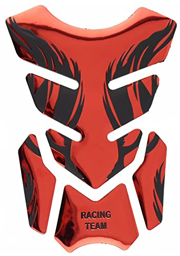 Riloer 3D Autocollant pour réservoir de moto - Pad de protection en gel - Universel pour Honda Phantom, Yamaha, Suzuki, Kawasaki