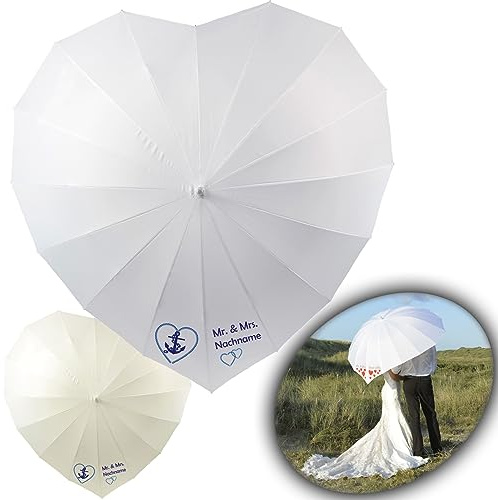 iX-brella Hochzeitsschirm Brautschirm Wedding Heart