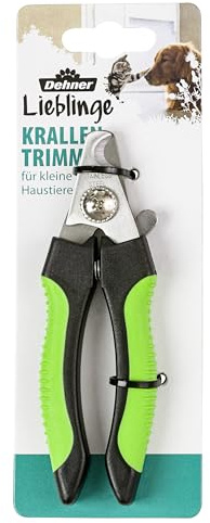 Dehner Krallentrimmer, für kleine Hunde und Katzen, Kunststoff/Edelstahl, grün/schwarz