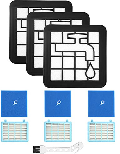 3 Stück Staubsauger Filter für Philips PowerPro Compact, Active, City & Power Cyclone, Ersatzfilterset für Philips FC8010/01 FC9334 FC9550 FC9555 FC9556, Bodenstaubsauger FC9331/09 FC9332/09