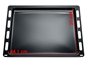 JCSPARES® - Teglia Leccarda Ripiano Smaltata 370x441 mm Compatibile per Forno Bosch Siemens