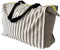 Damenhandtaschen - Damen Tasche groß Faltbare Stofftasche - Große Reisetasche für Frauen - Modische Frauen Reisetasche - Damen Handtasche 78x41x23cm 50L (GREY STRIPES)
