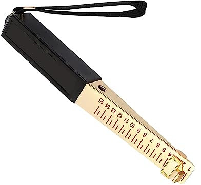 EUTEEWAL Door Gap Measuring Tool, 1-15mm Fire Door Gap Gauge Checker Tool Engineering Ruler, Feeler Gauges for House Engineering Inspection Flatness Measuring Tool Ruler (0.5mm)