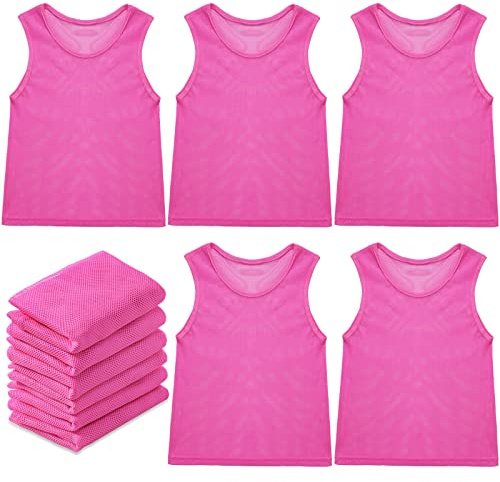 Sintege 12-teiliges Fußball-Trikot, Pinnies, Trikot, Sport-Trainings-Jersey, Netzstoff, Basketball-Weste für Jugendliche, Erwachsene, Kinder