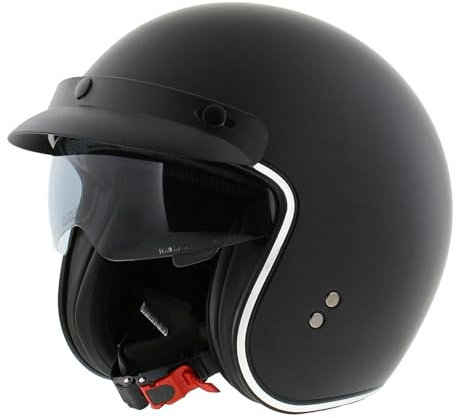 Jet Helm Chopper | VITO Special | Herren und Damen | Jethelm mit Sonnenblende | ECE 22.06 Zertifiziert | Motorradhelm (M (57-58cm))