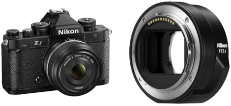 Nikon Z f Kit Nikkor Z 40mm 1:2.0 Spez. Edition Vollformatkamera & FTZ II (Adapter für F Objektive auf Z-Mount Kameras)