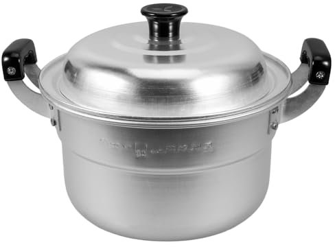 Cabilock Casserole Aluminium Épaissie Avec Panier Vapeur Pot à Soupe Pâtes Accessoire De Cuisine Miniature Pour Cuisson Quotidienne