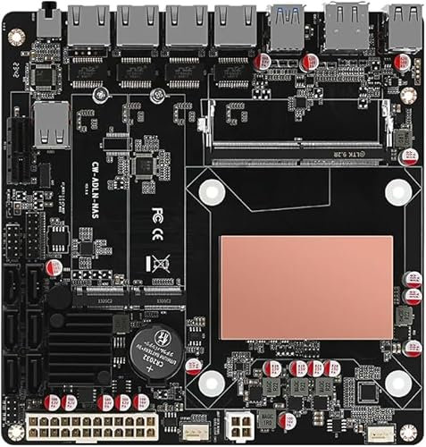 HKUXZR N305 Carte mère Industrielle NAS 8 cœurs 8 Fils Processeur Basse Puissance 4 x 2,5 G i226 réseau M.2 Slot 6 x SATA DP HDMI 2.0 PCIE × 1